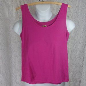 Nue Options Essentials Tank Top Stretch Hot Pink NWOT